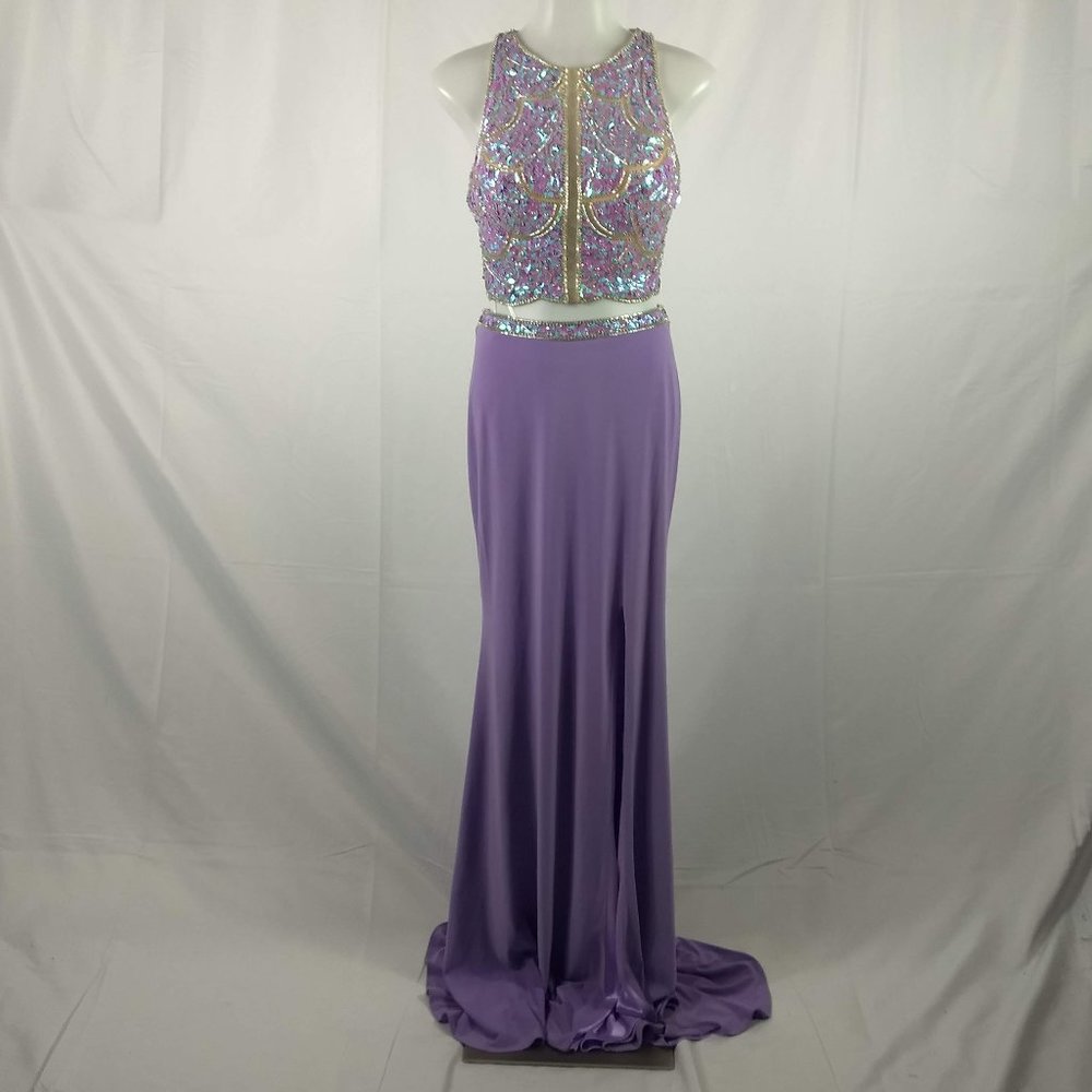 2 Cute Prom Size 6 Lilac 2 Piece Dress Gown Formal